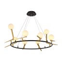 Loft Industry Modern - Electro Bird Circle Chandelier